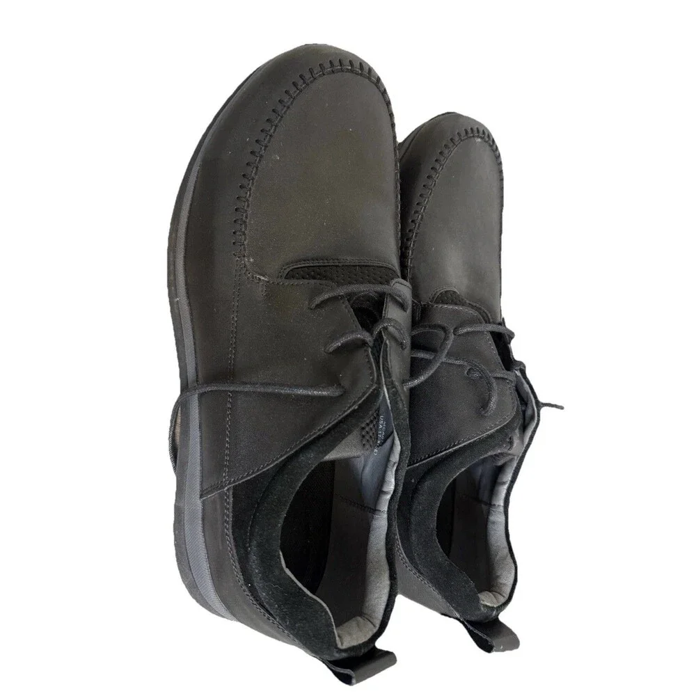 Propet Pryce Oxford Leather Shoes Men's S 17 X (3E) Black MCA072L Comfort